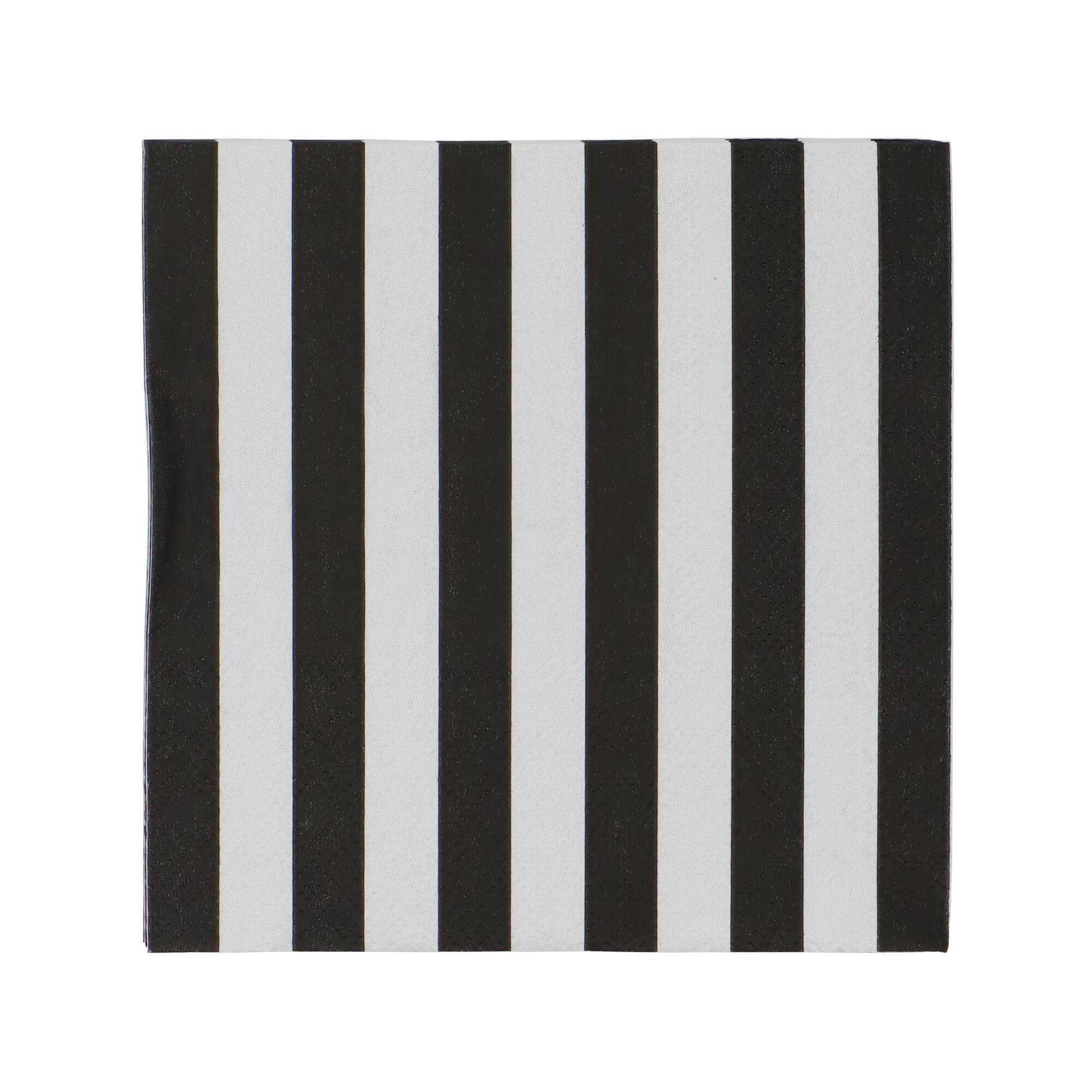 Black & White Stripes Beverage Napkins, 20ct. by Celebrate It™